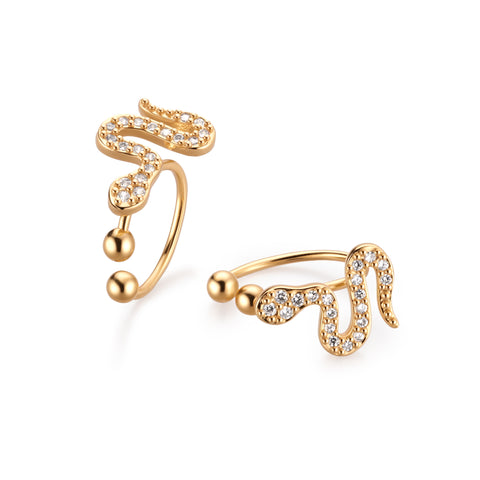 THE SNAKE-HELIX EARRING